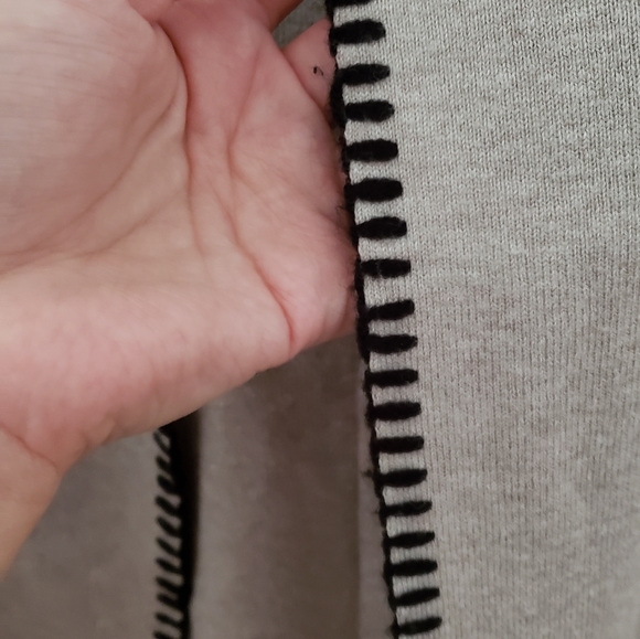 Style and Co beige duster with black knit detail - Picture 3 of 5